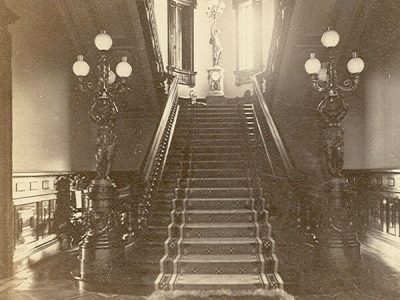 Lockwood-Mathews Mansion Museum Rotunda and Grand Staircase