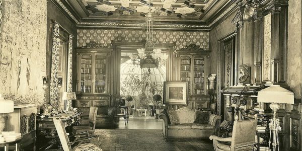 The Library and Conservatory during the Mathews Era, circa 1920s