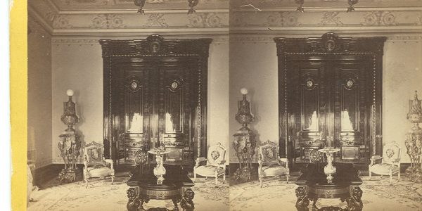 Whitney & Beckwith Stereoscopic Photograph of the Drawing Room